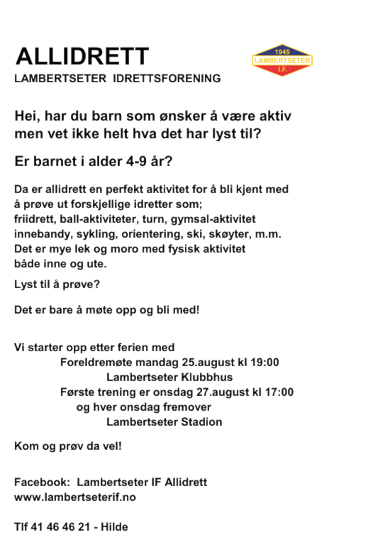 Allidretten starter opp igjen